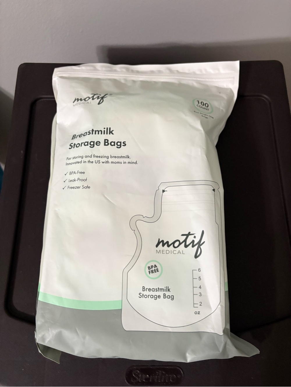 Motif Medical White Breastmilk Storage Bags - 100 Count